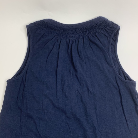 Lilly Pulitzer Essie Dress Navy Blue Gold Buttons Sleeveless tank Size Small - Picture 6 of 11